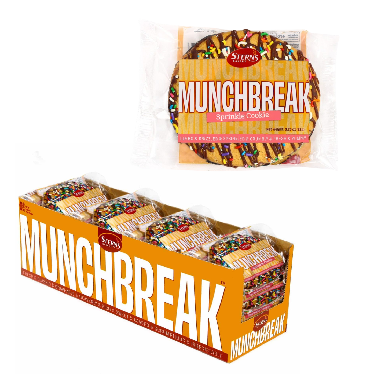 Sterns - Munchbreak Sprinkle Cookies - 18-Pack - 18pcs