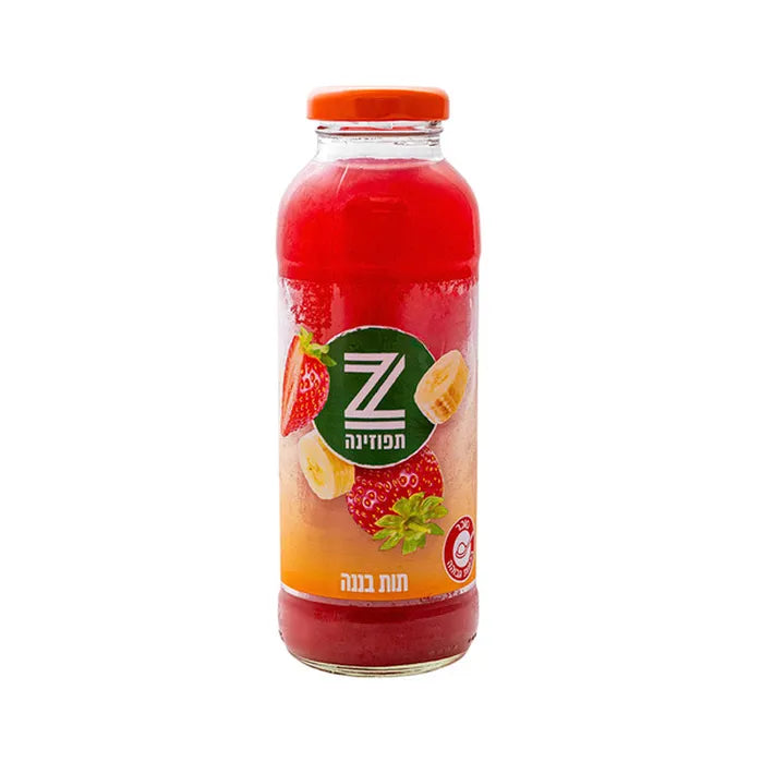 Tapuzina - Strawberry Banana Small Glass - 24-Pack (330 ml)