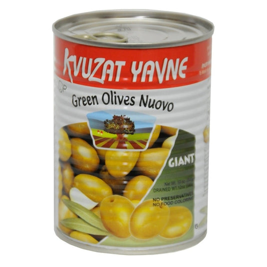 Kvuzat Yavne - Green Olives Nuovo Giant 12-Pk - 12-Pack (19 oz)