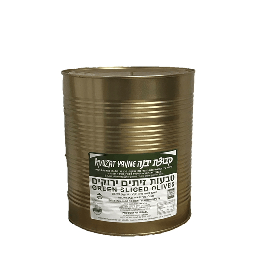 Kvuzat Yavne - Green Sliced Olives (Bulk) 9L - 2-Pack (9 lt)