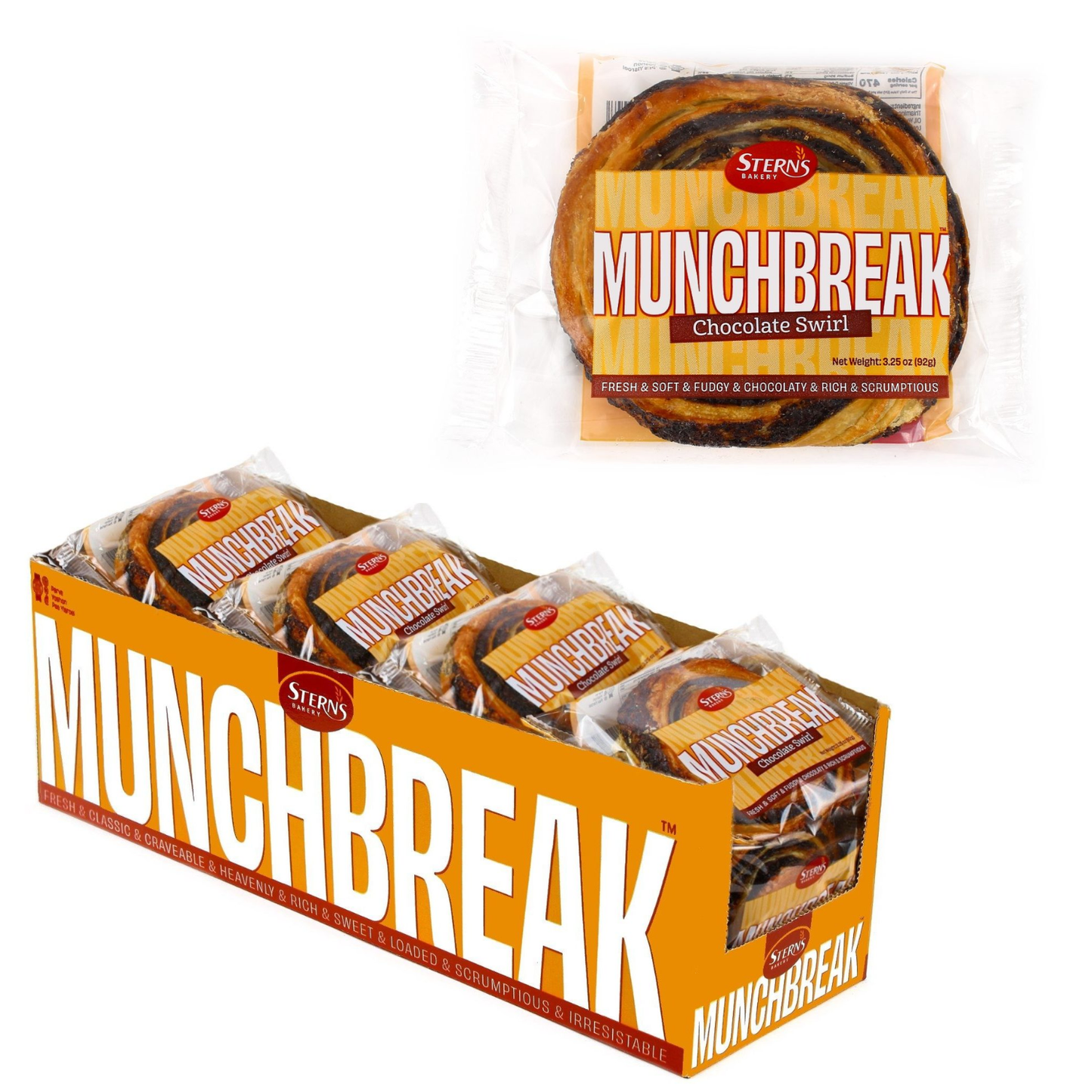 Sterns - Munchbreak Chocolate Swirl - 18-Pack - 18pcs