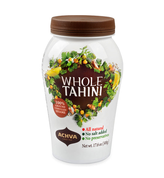 Achva - Tahini Whole Sesame (New Design) 12-Pk (17.6oz)