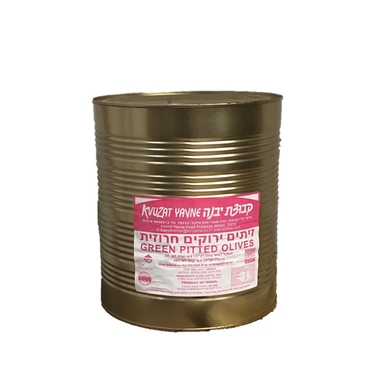 Kvuzat Yavne - Green Olives Pitted (Bulk) 9L - 2-Pack (9 lt)