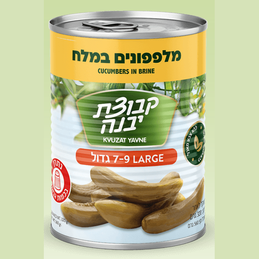 Kvuzat Yavne - Cucumber In Brine (7-9 Large)12-Pk - 12-Pack (19 oz)
