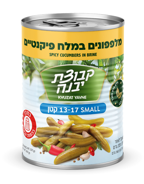 Kvuzat Yavne - Spicy Cucumbers In Brine (13-17) 12-Pk